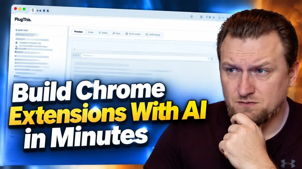 video thumbnail for 'PlugThis AI Review: Build Chrome Extensions With AI in Minutes'