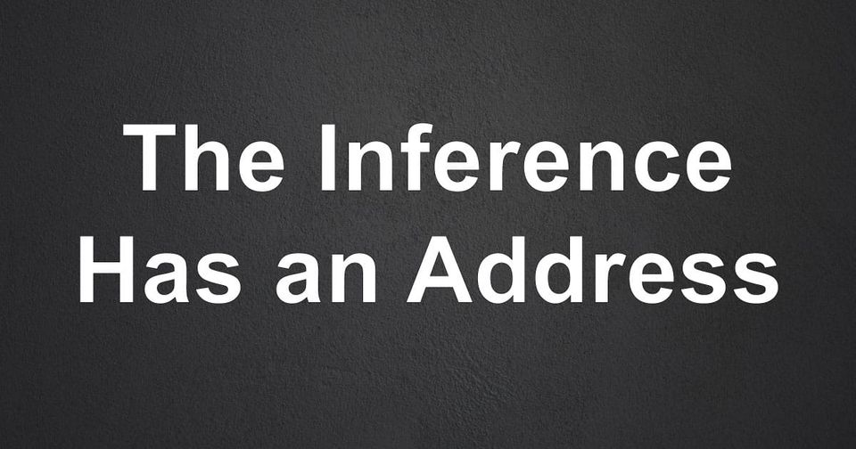 Every AI Inference Has a Physical Address