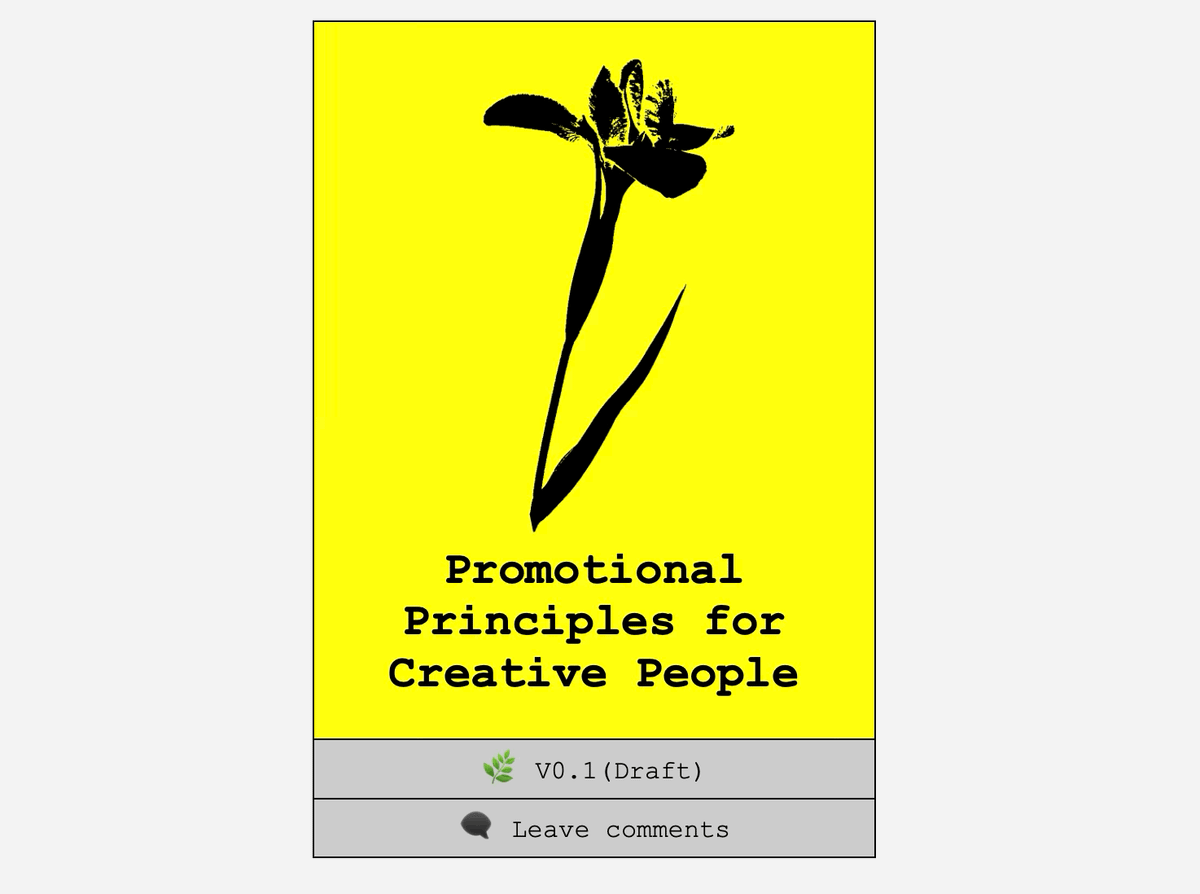 Promotional principles for creative people