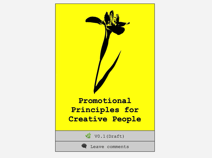 Promotional principles for creative people