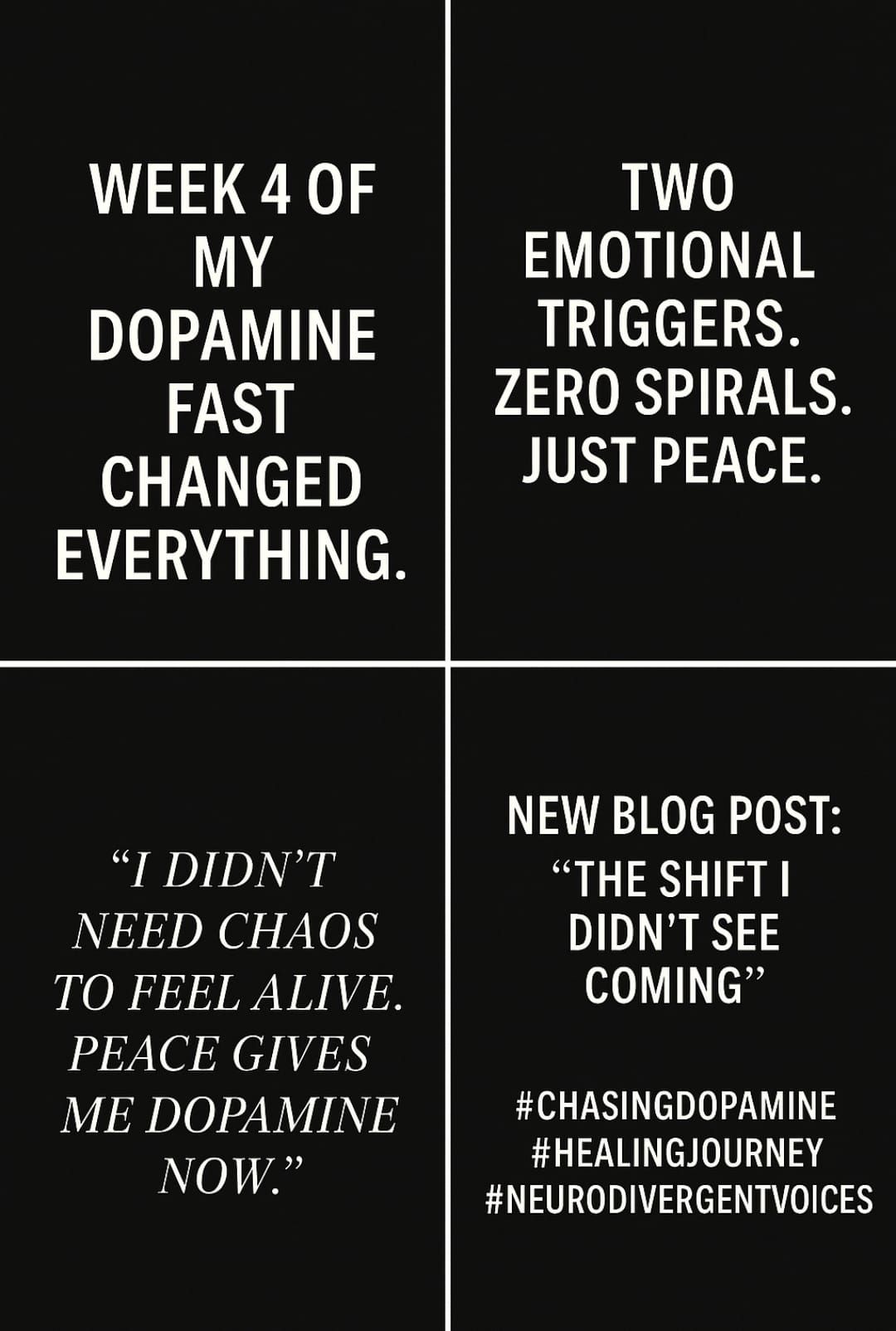 # Week 4 Check-In: Letting Go & Leveling Up
