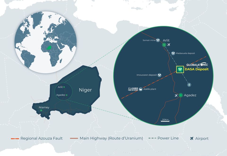 Global Atomic heeft uranium genoeg, nu het geld nog
