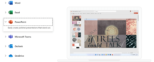 Homepage of Powerpoint