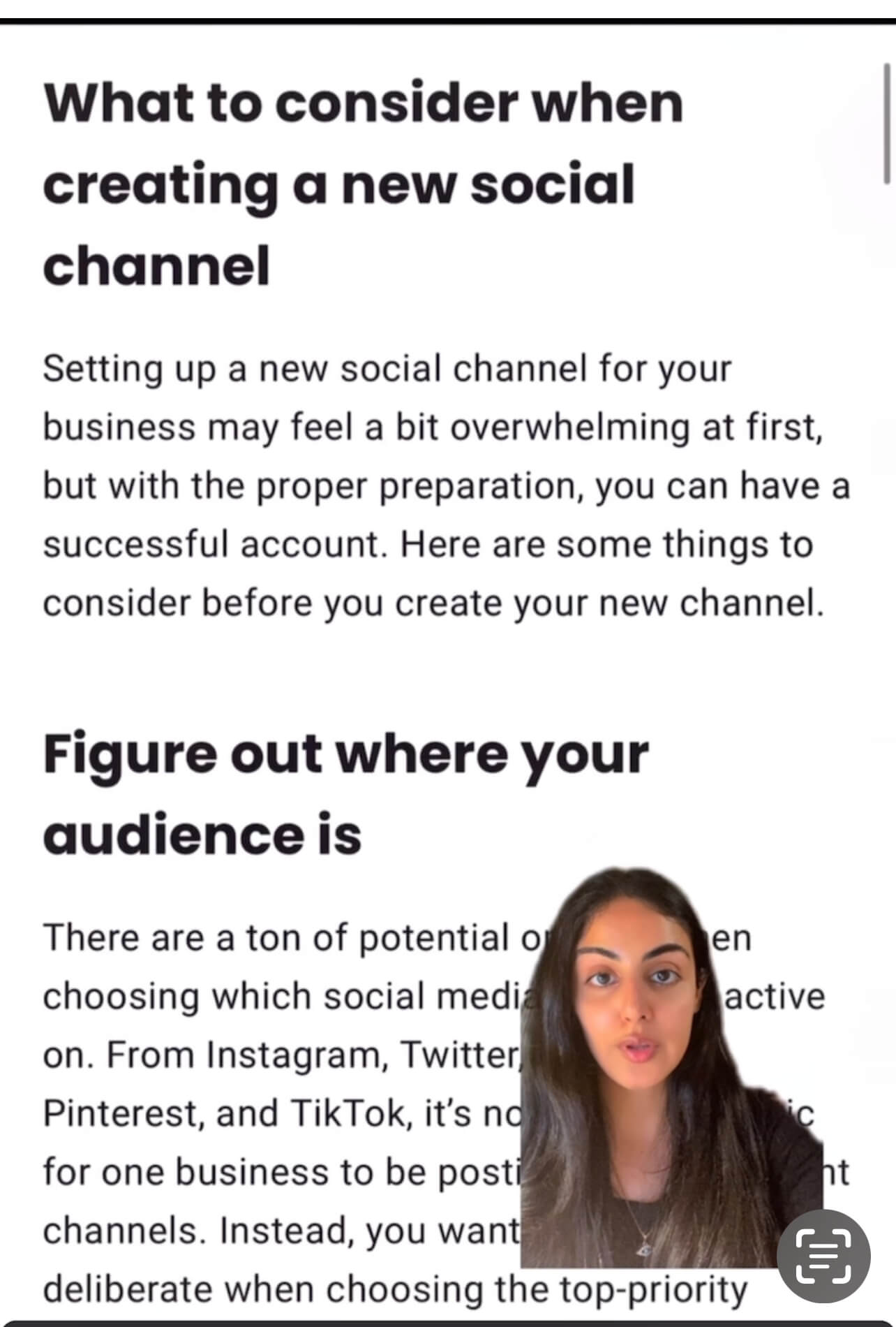 A screenshot of a Buffer article with my picture in it