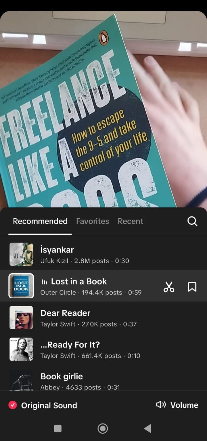 Adding audio to TikTok