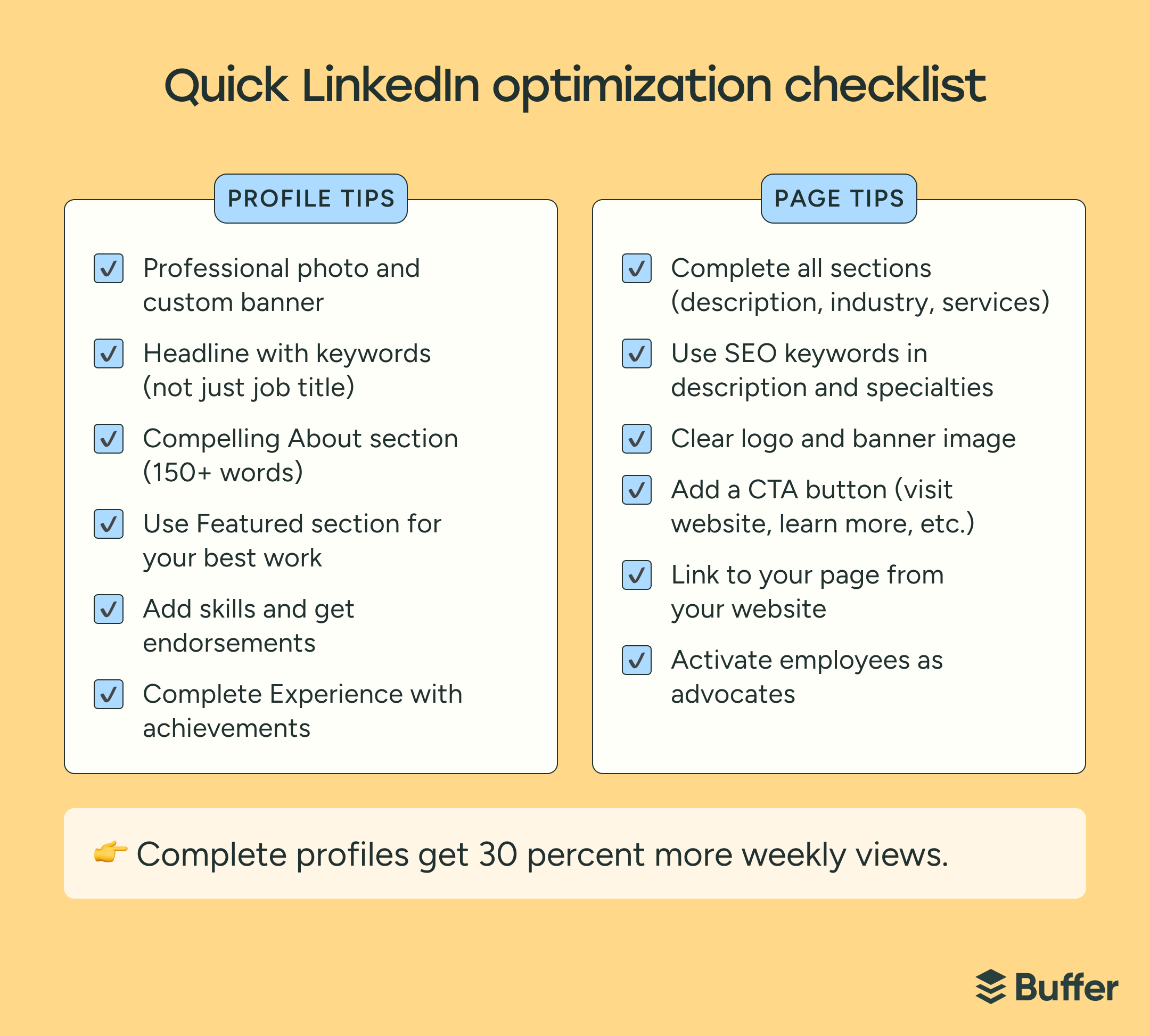 linkedin optimization