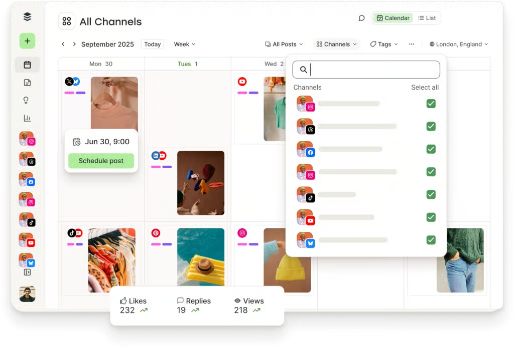 Buffer makes it easy to manage multiple accounts (including Twitter) in one place