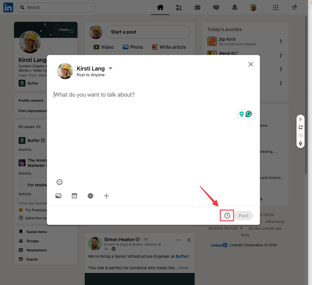 How to Schedule LinkedIn Posts in 2026 (2 Easy Methods + Tips)