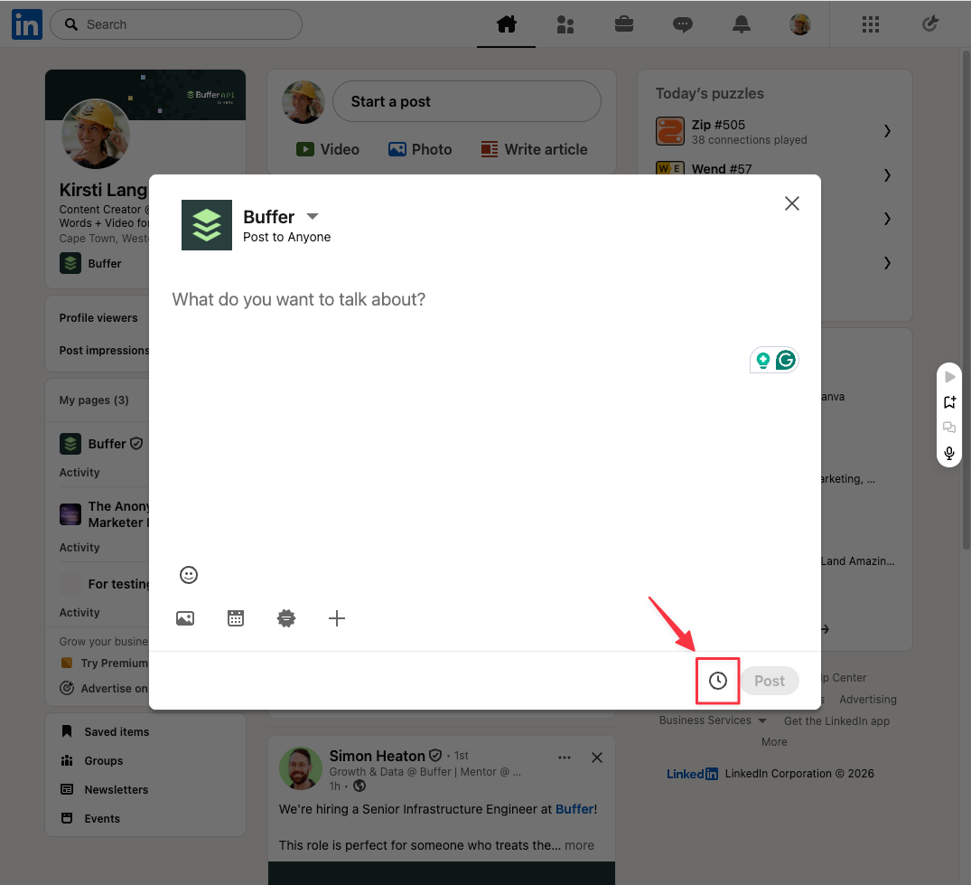 How to Schedule LinkedIn Posts in 2026 (2 Easy Methods + Tips)