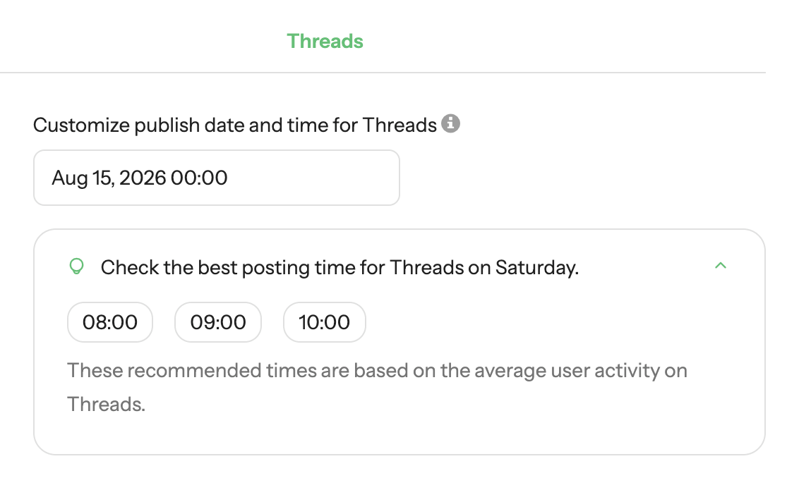 Buffer vs. Loomly comparison showing Loomly's Threads composer with best posting times for Saturday.