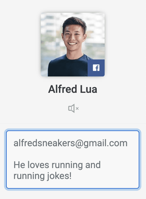 Customer profile in Buffer Reply Customer profile in Buffer Reply