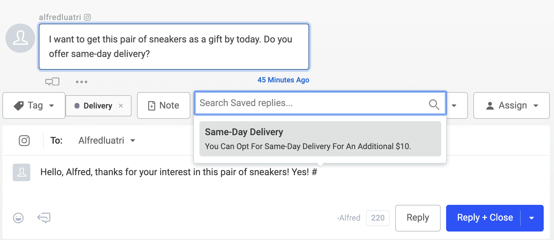 Saved replies in Buffer Reply Saved replies in Buffer Reply