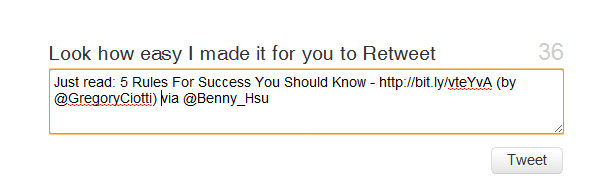 Easy To ReTweet
