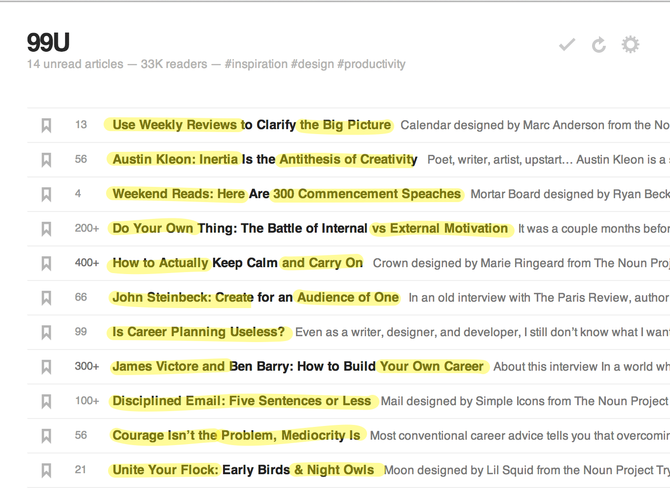 Ideal headline length example