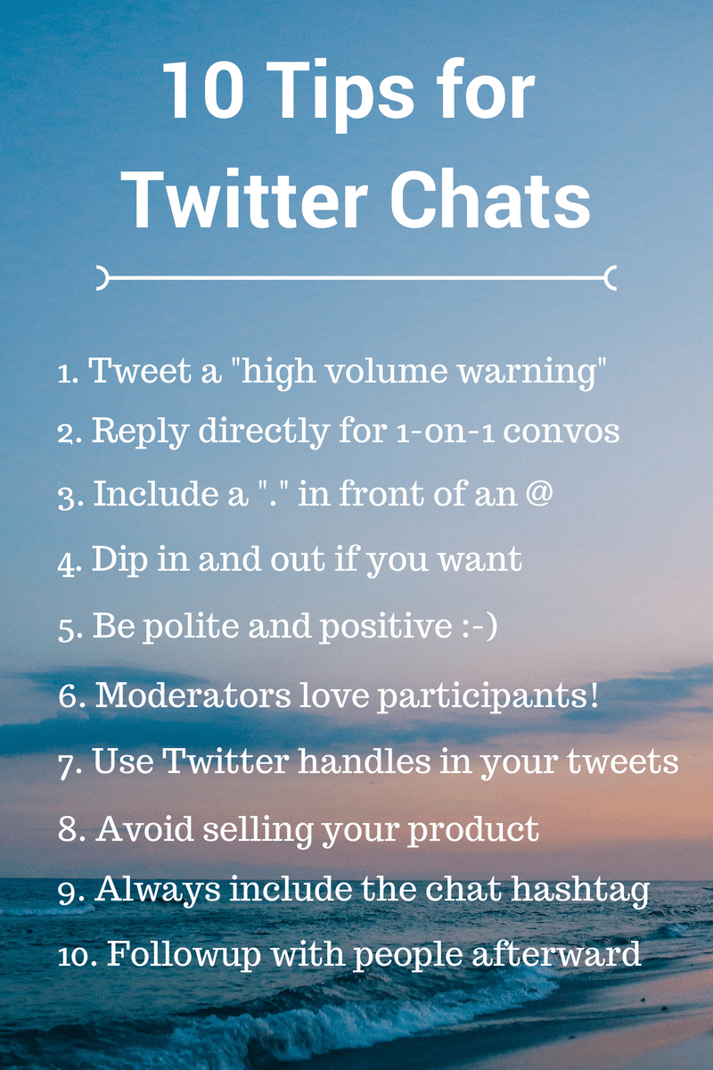 10 Tips for&nbsp;Twitter Chats