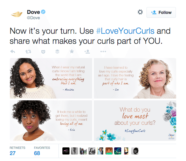 Dove user generated content