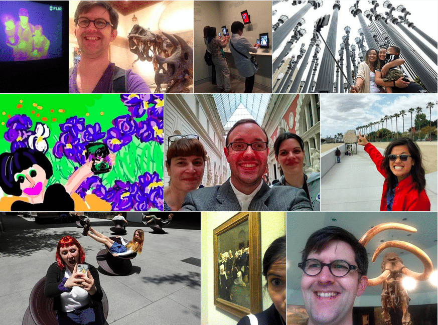 museum selfie day photos
