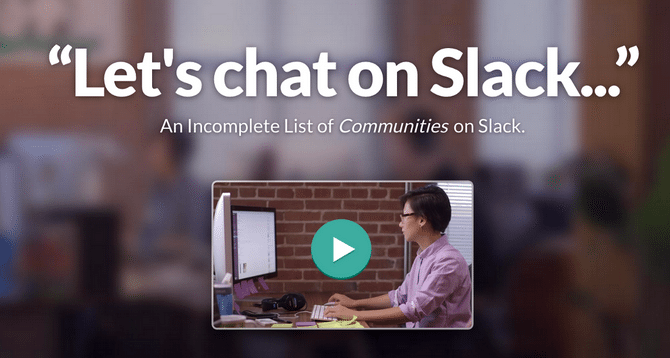 slack communities