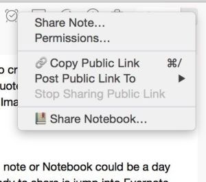 Evernote share 2