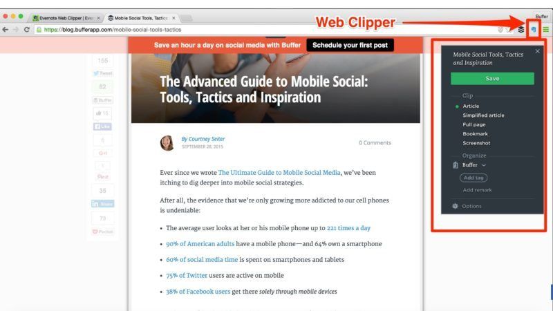 evernote web clipper
