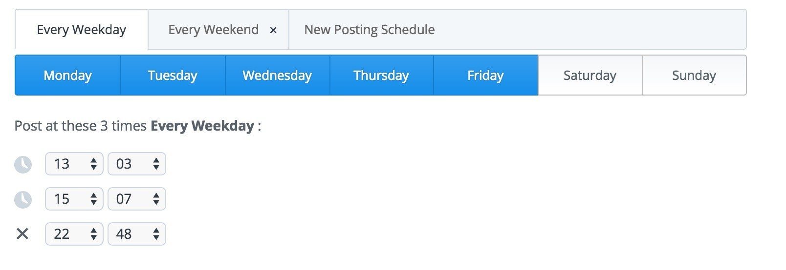 Buffer Facebook schedule 2