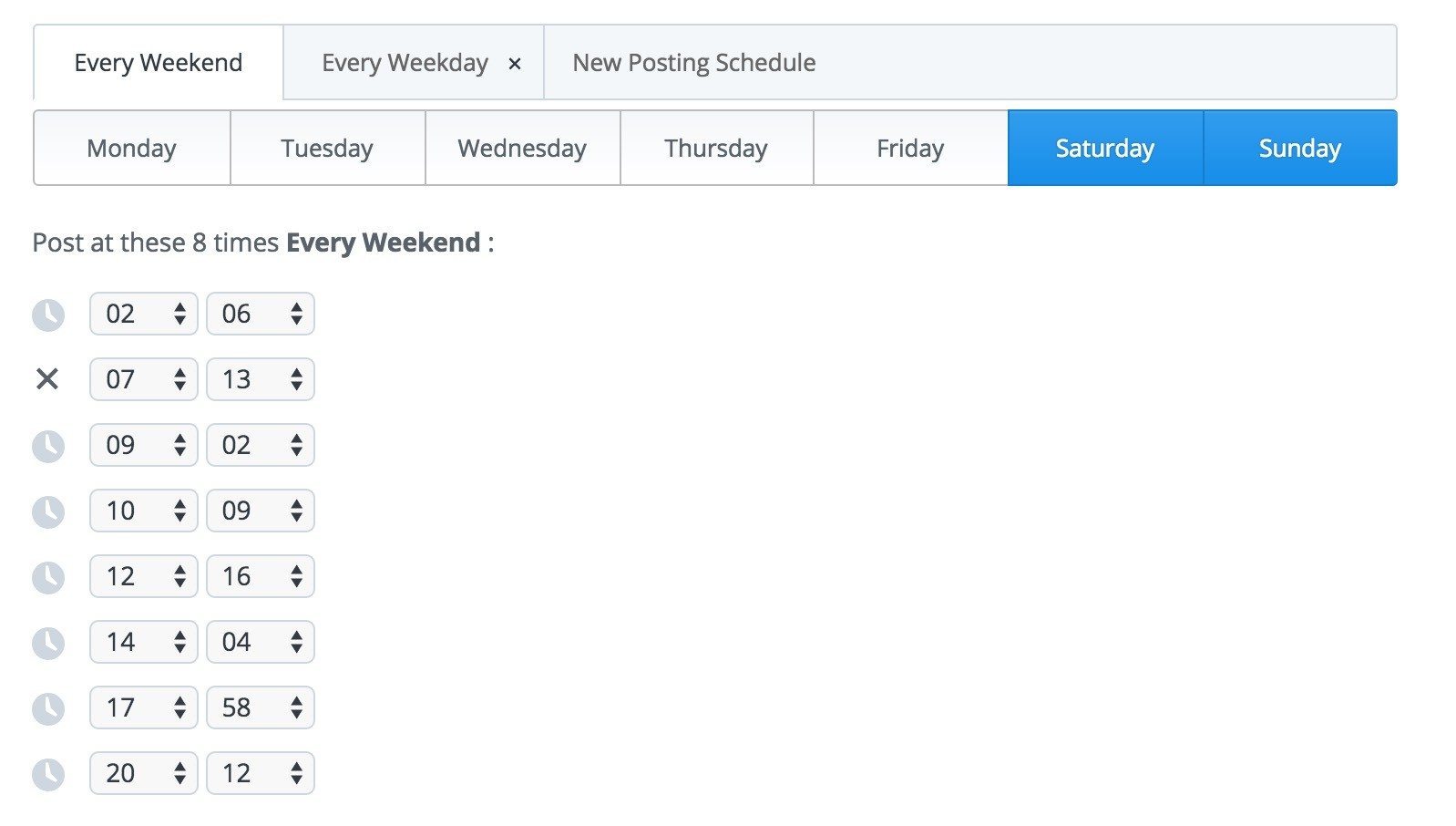 Buffer Twitter schedule 1