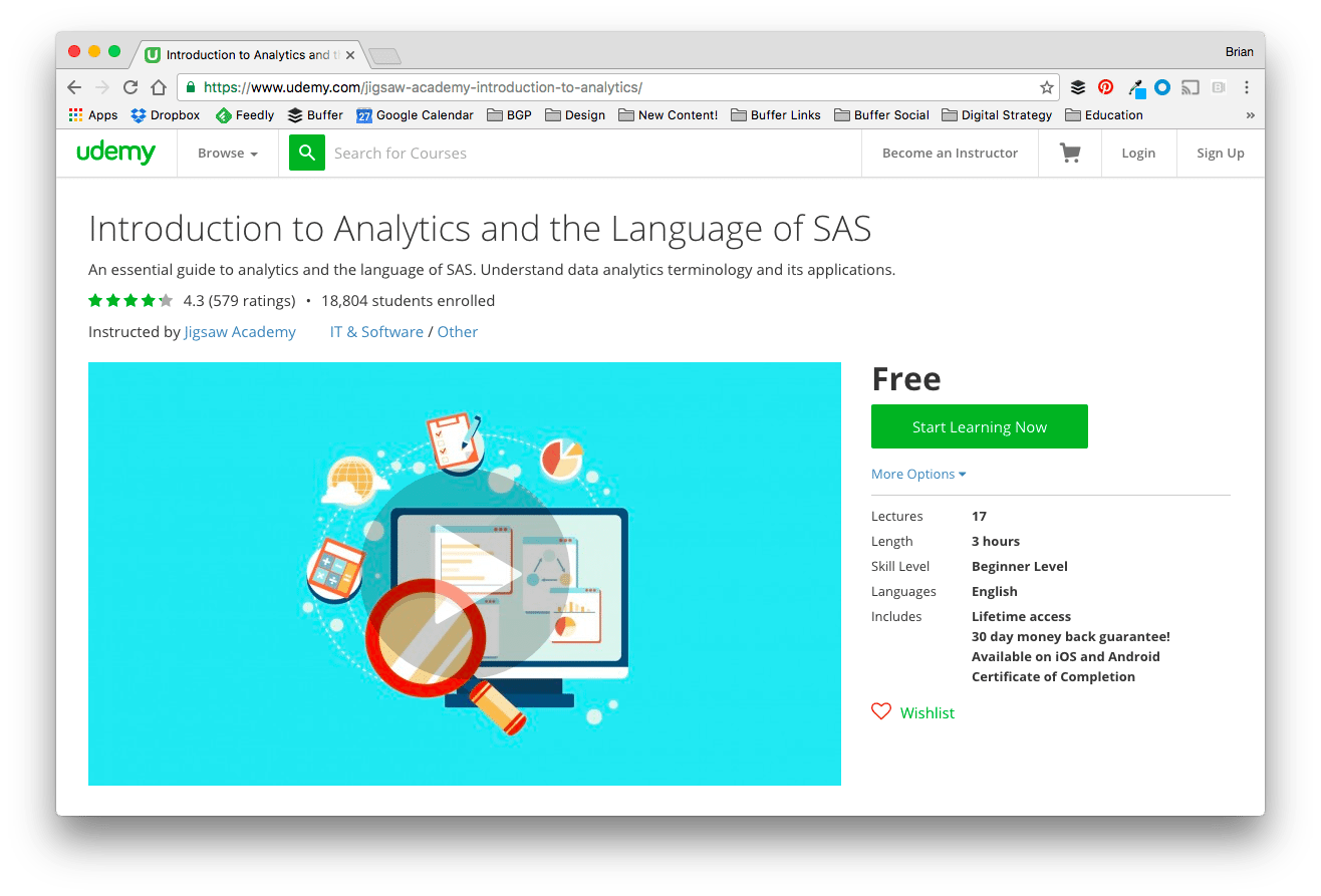 Introduction to Analytics and the Language of SAS