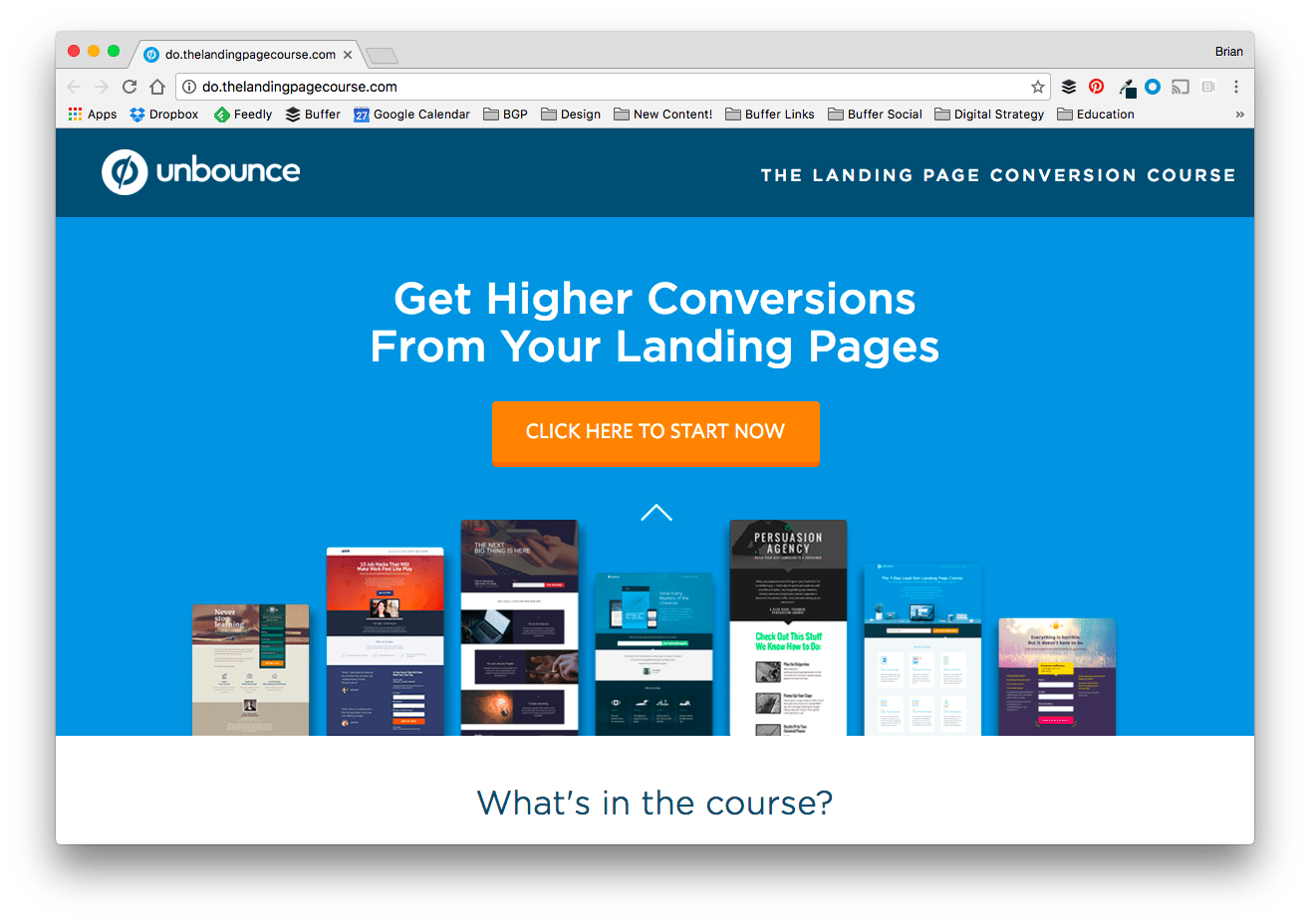 THE LANDING PAGE CONVERSION COURSE