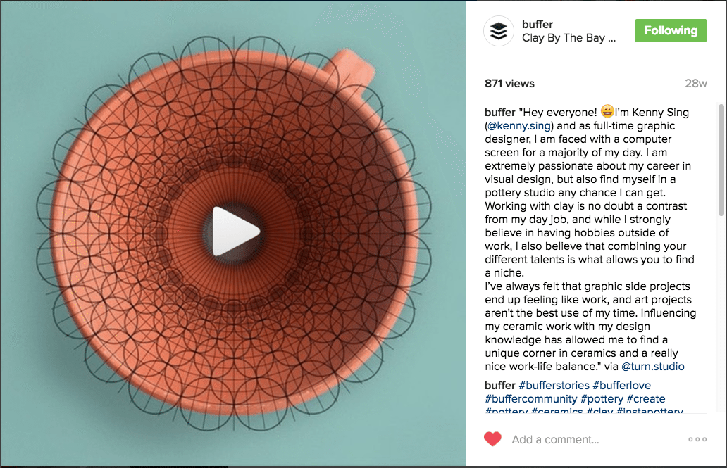 Instagram video example Instagram video example