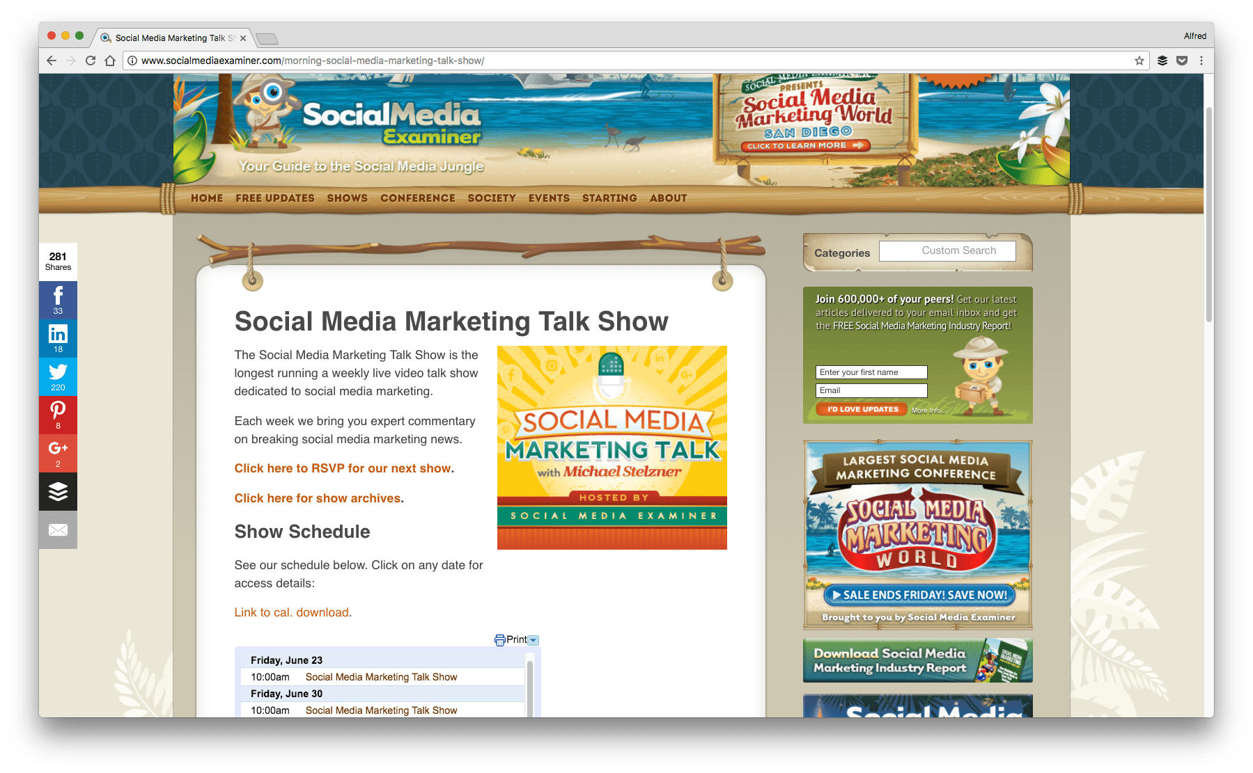 Social Media Marketing Talk Show