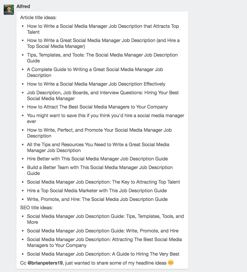 Headline ideas Headline ideas