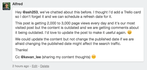 Key information in one place Key information in one place