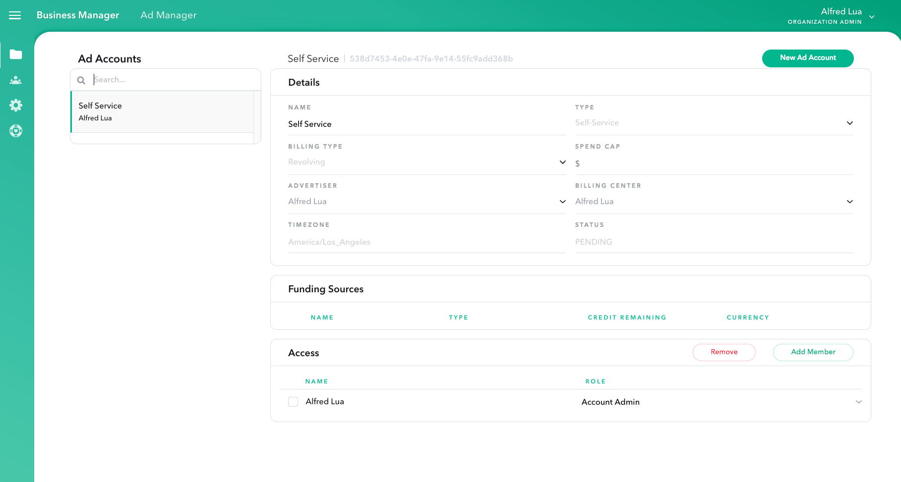 Snapchat Business Manager