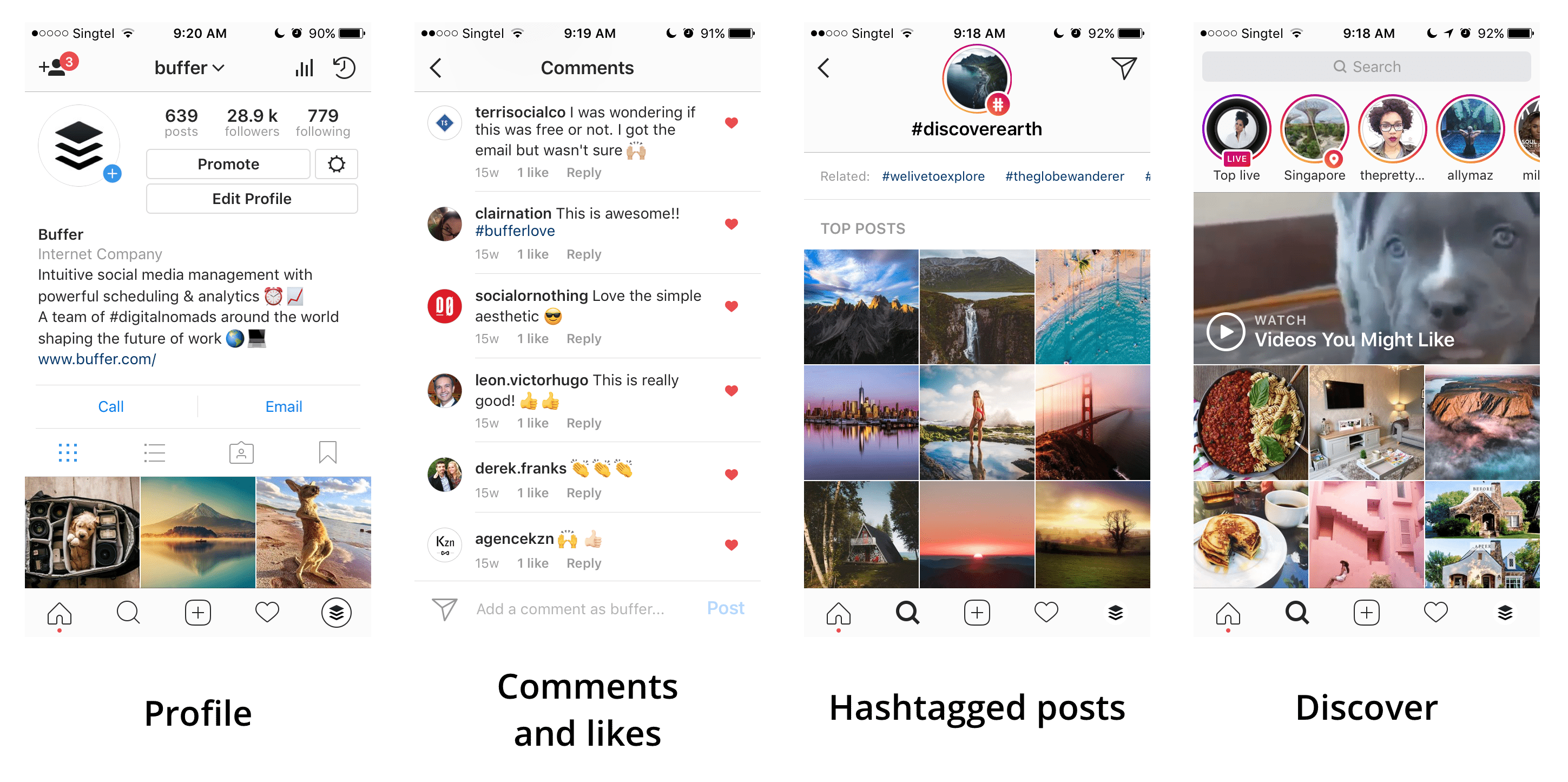 Instagram discoverability