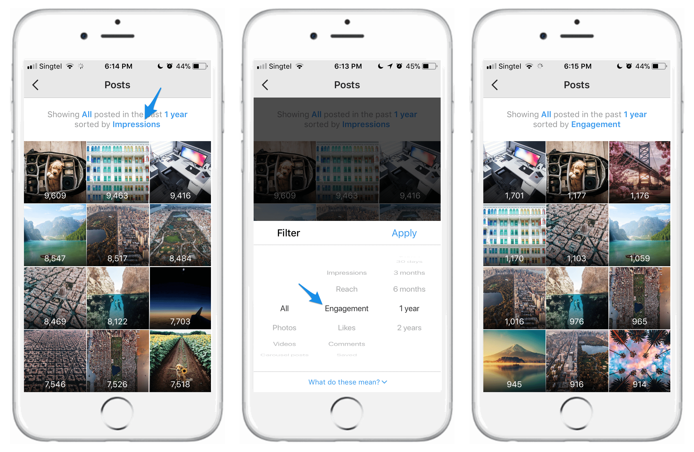Instagram followers' interests