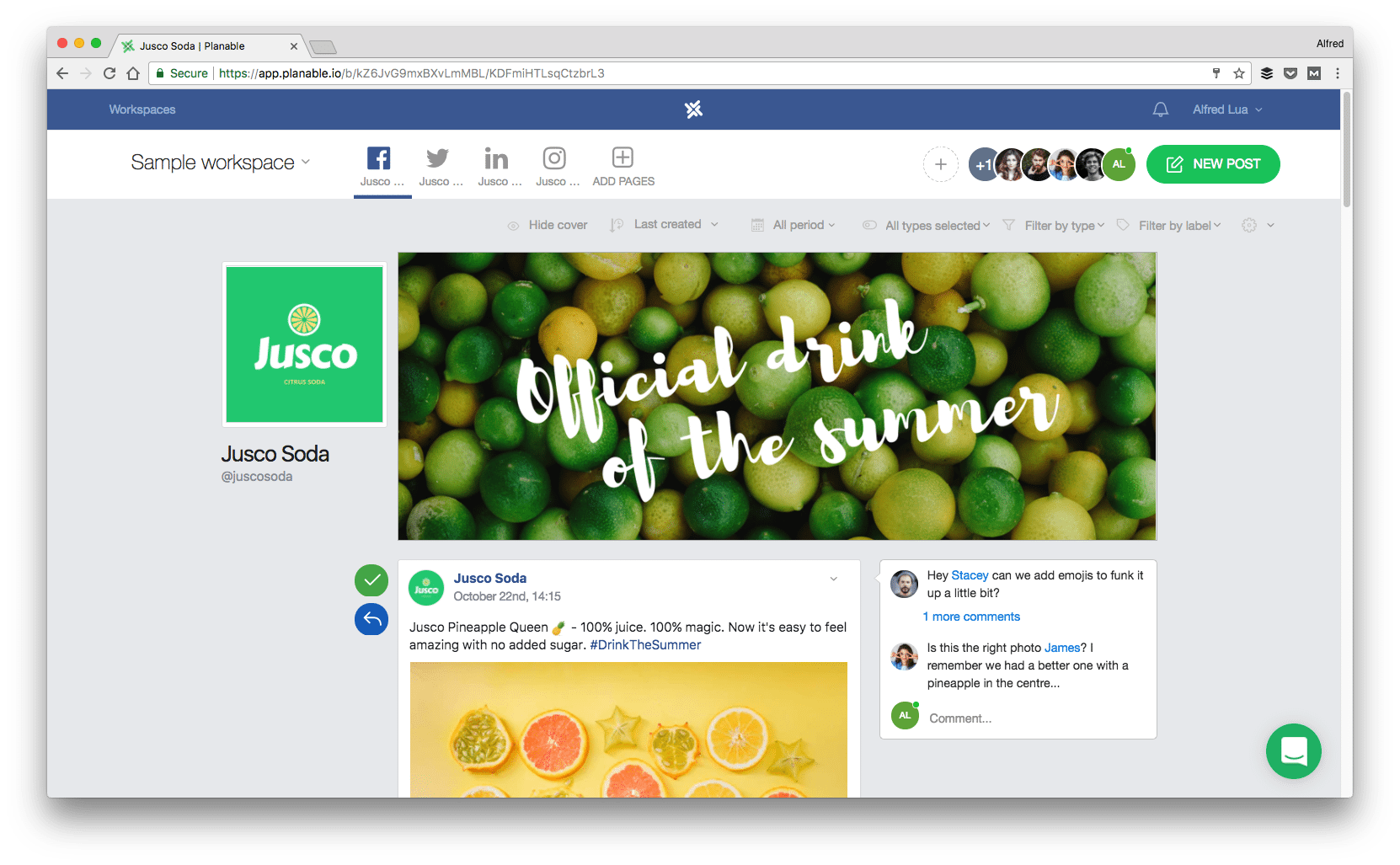 Social media tool 2018: Planable