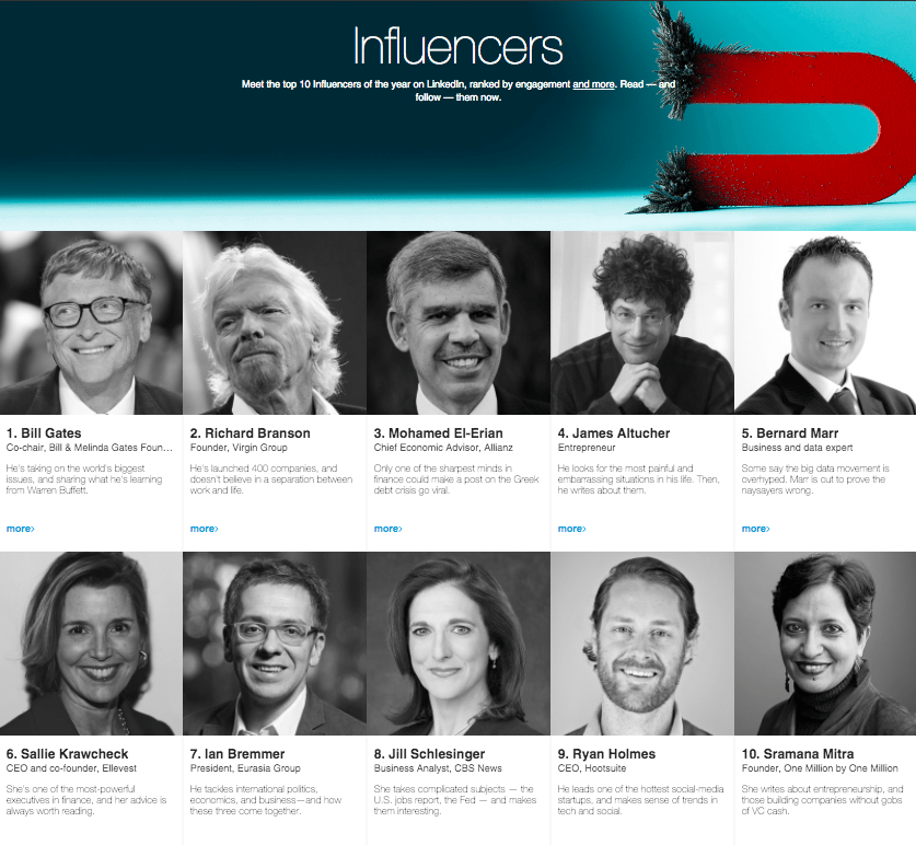 LinkedIn Influencer Program LinkedIn Influencer Program