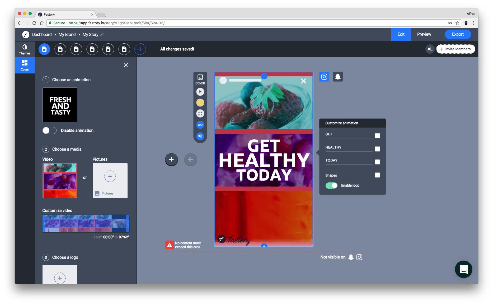 Social media tool 2018: Fastory