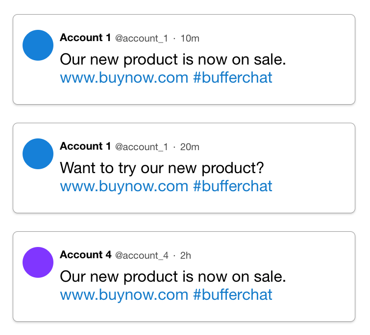 Multiple tweets on trending topic