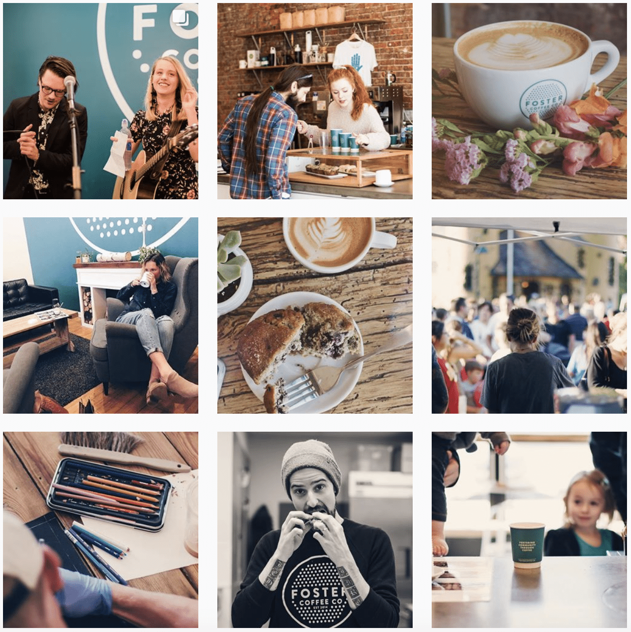 Foster Coffee Co instagram photos