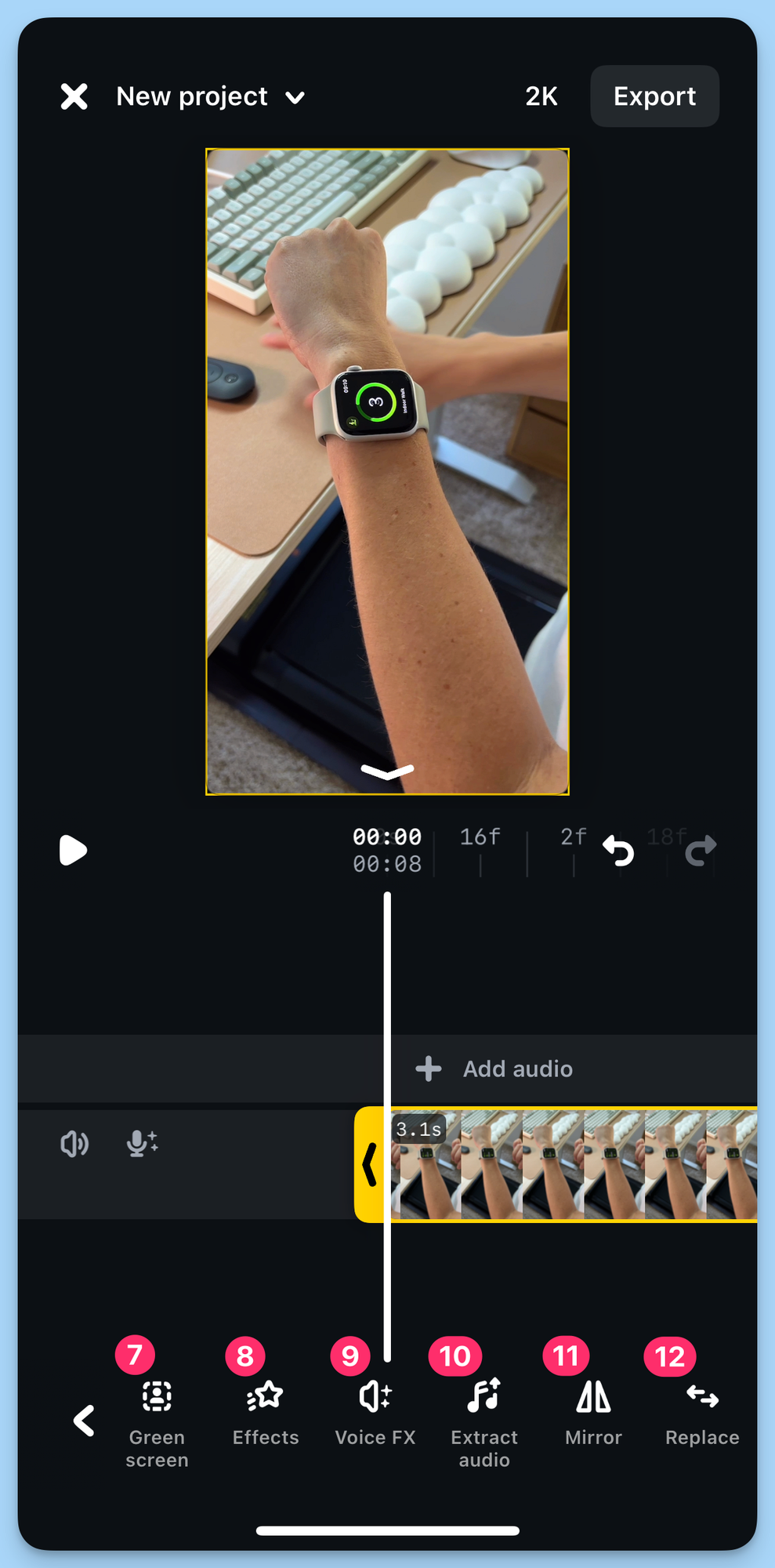 Instagram Edits araçları
