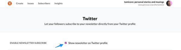 twitter newsletter