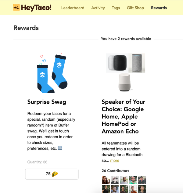 HeyTaco rewards