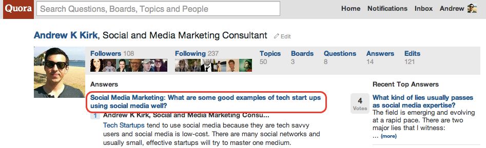 Quora Answers Page Quora Answers Page