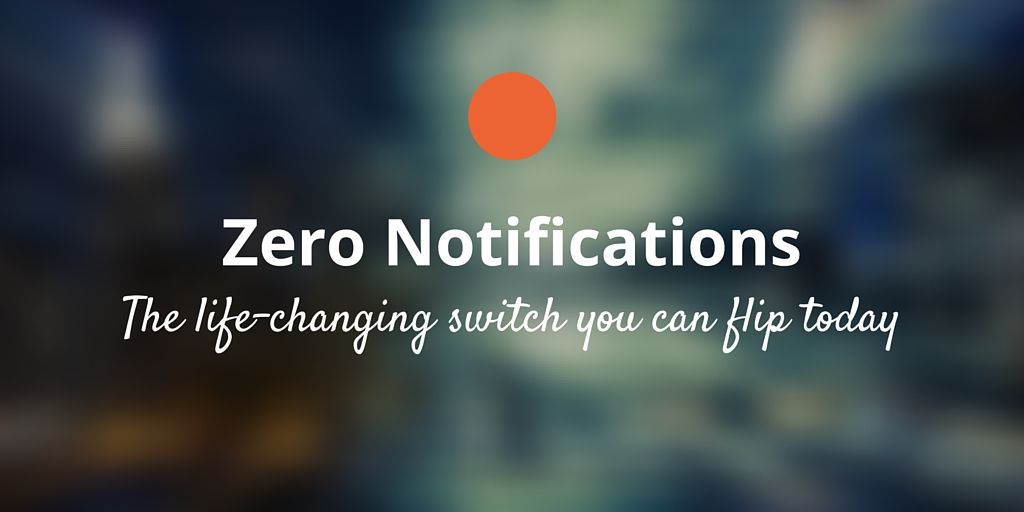 zero notifications
