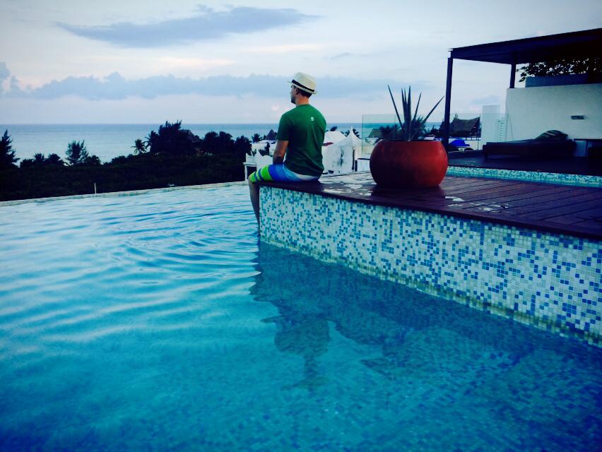 Joel relaxing in Mexico