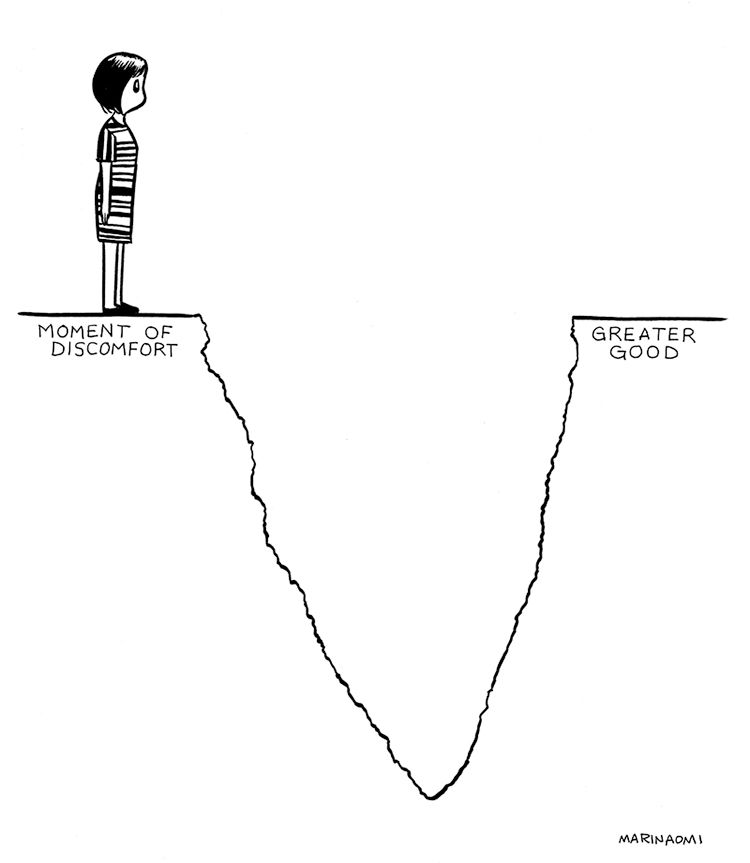 moment of discomfort