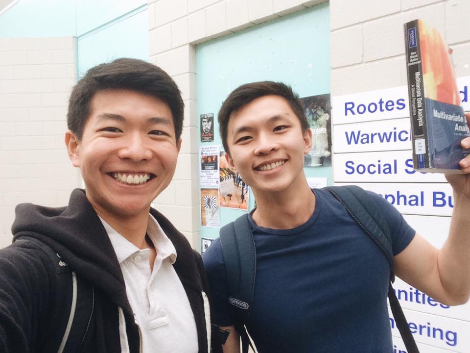 One of my close friends and I after our last exam