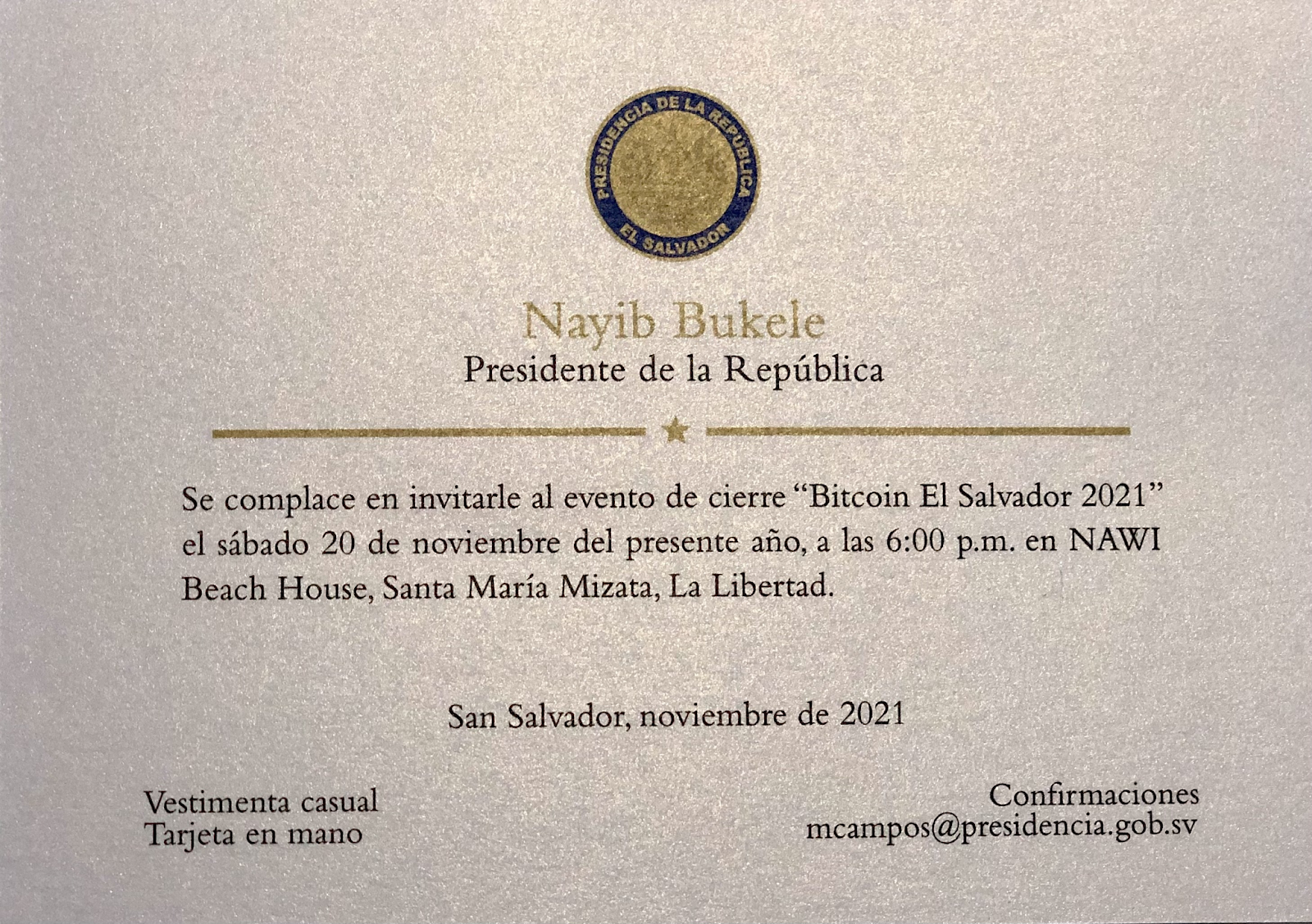 Carta de invitaicón
