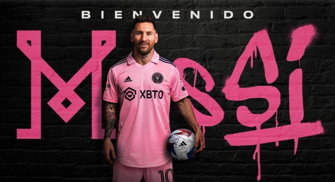 Foto de Messi en su nuevo Club